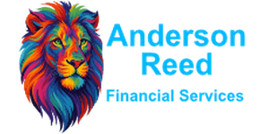 Anderson Reed Financial Services logo featuring a colourful lion head icon with blue company text.