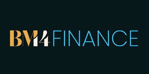 BM14 Finance logo featuring gold “BM14” text alongside light blue “Finance” on a dark background.