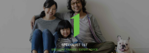 Specialist 1st Limited Experts Family sitting together with dog, representing Specialist 1st mortgage and finance advice. Specialist 1st Limited Experts