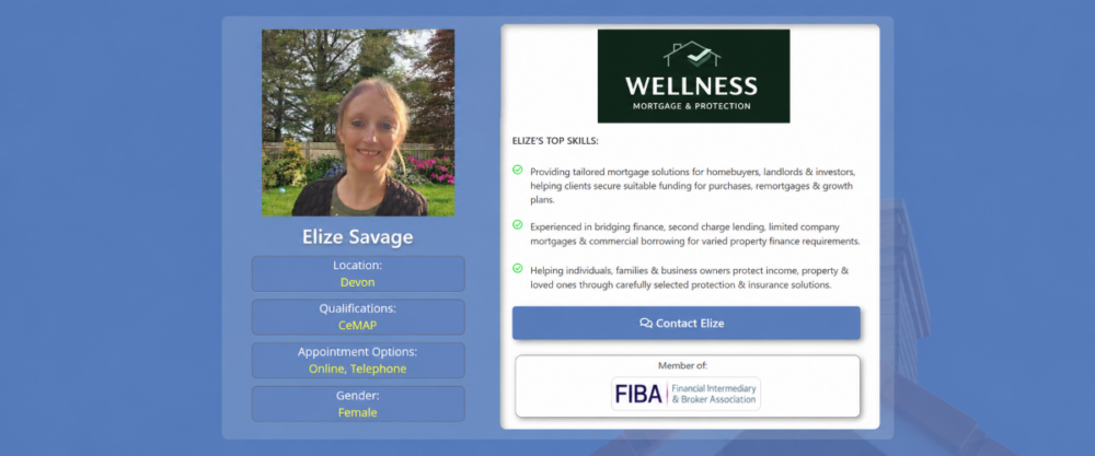 Mortgage Broker in Torrington Elize Savage, mortgage and protection specialist in Devon, highlighting tailored mortgage advice, bridging finance, commercial borrowing and protection support. Mortgage Broker in Torrington