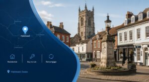Mortgage Broker in Swaffham location map highlighting Swaffham with residential, buy-to-let and remortgage mortgage advice icons.