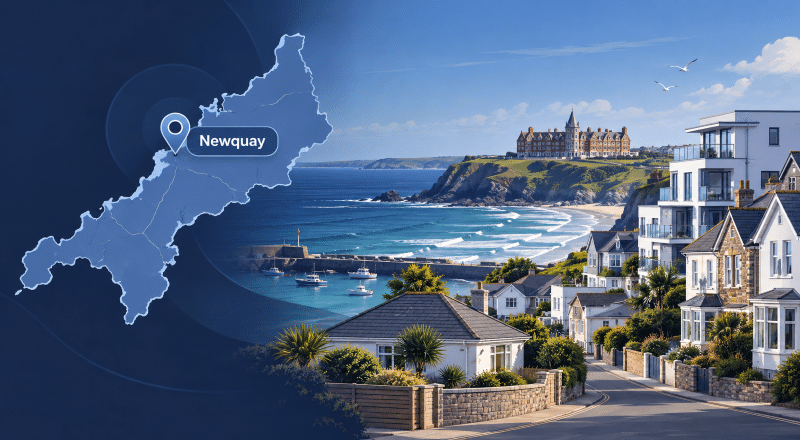 Mortgage Broker in Liskeard location map and local property scene in Cornwall.